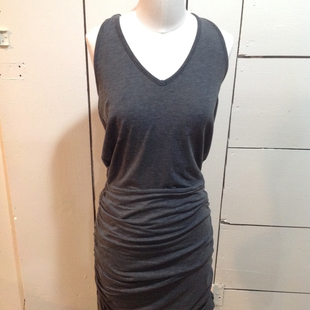 Athleta dress with ruching.